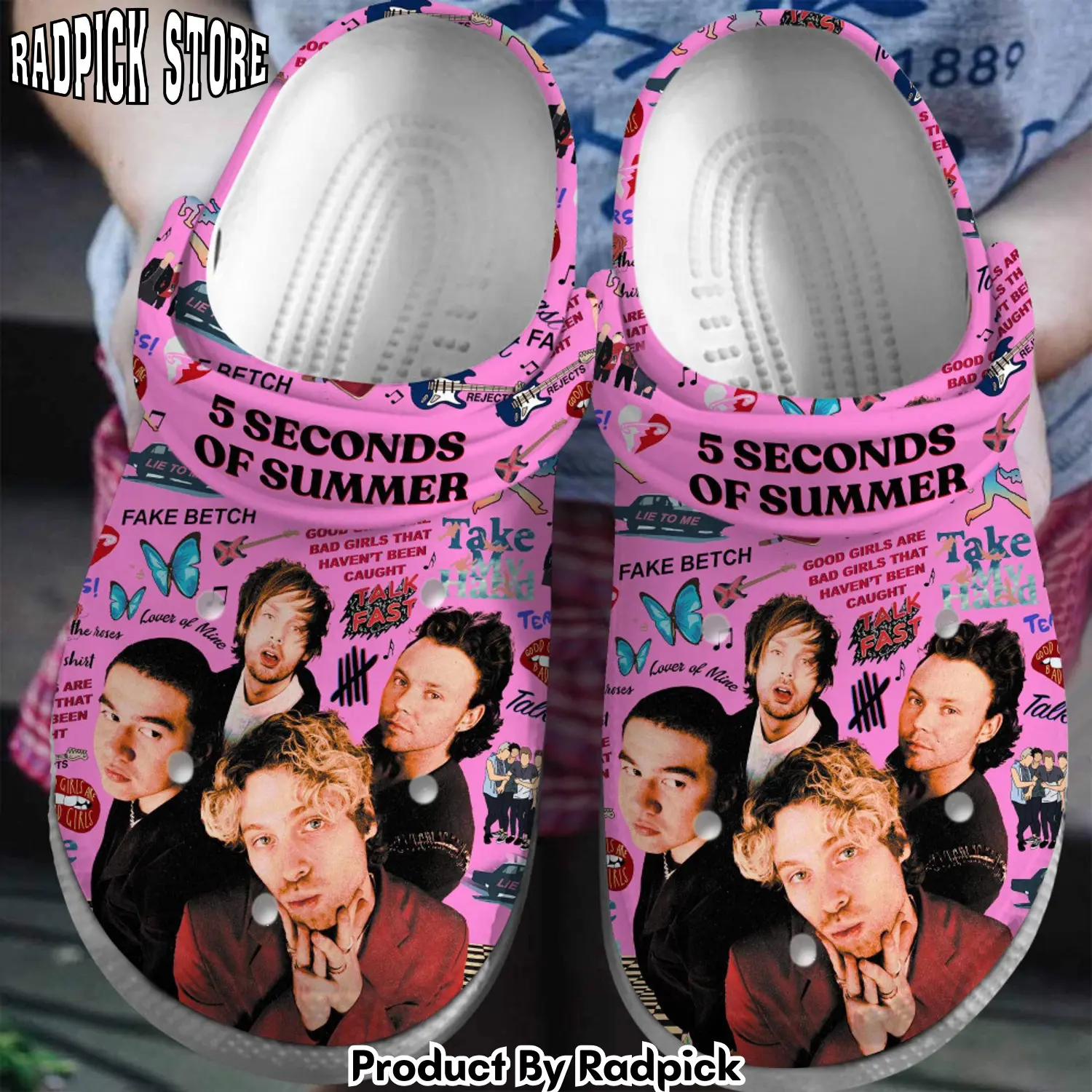 Radpick 5 seconds of summer band music clogs shoes comfortable for men women krp rp6528370